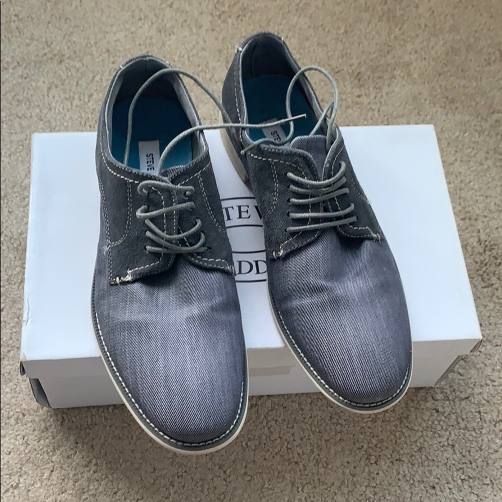 Steve Madden Grey Suede Men’s Dress Shoes 10.5